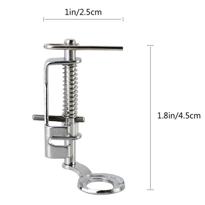 YEQIN Large Metal Darning/Free Motion Sewing Machine Presser Foot #4021L- Fits All Low Shank Singer, Brother, Babylock, Euro-Pro, Kenmore, Janome, Juki, White, New Home, Simplicity, Elna and More! - Image 3